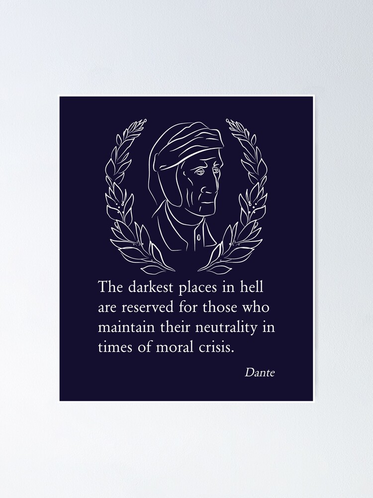 Dante Quote, The Divine Comedy, Inferno, Canto 3 | Poster
