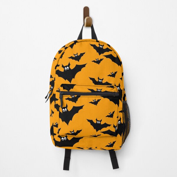 Item preview, Cool cute Black Flying bats Halloween on Orange designed and sold by PLdesign.