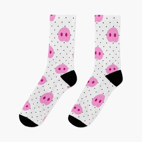 Item preview, Pink Heart Pig Snout Polka Dots Pattern designed and sold by EarlessPierre.