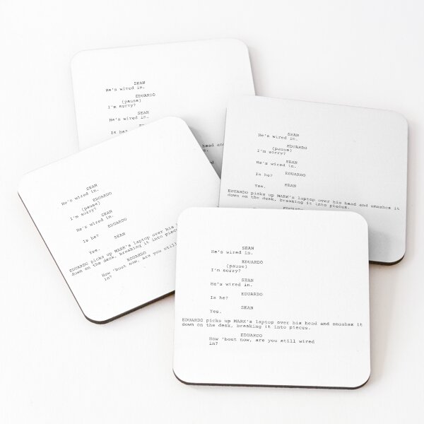 Item preview, Guión de redes sociales: David Fincher y Aaron Sorkin designed and sold by erinaceous.
