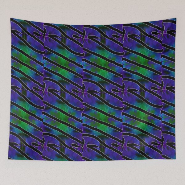 Artikelvorschau, Psychedelisches lila und grünes Abstracto entworfen und verkauft von Adri Barnard.