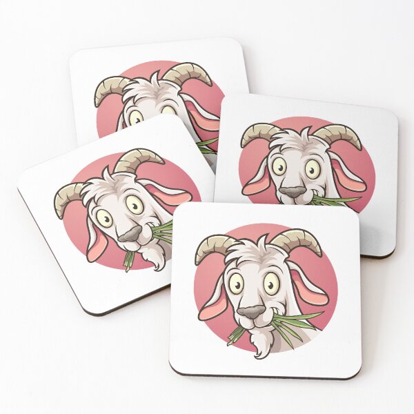 Item preview, Cute goat chomping designed and sold by kalud-zoldyck.