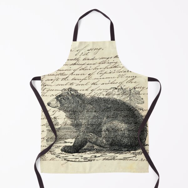 Item preview, dark academia rustic cabin woodland animal mountain forest grizzly bear designed and sold by LEILA ART SPACE.