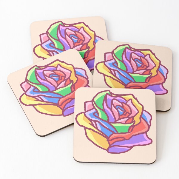 Item preview, rainbow rose designed and sold by icedcoffeebeans.