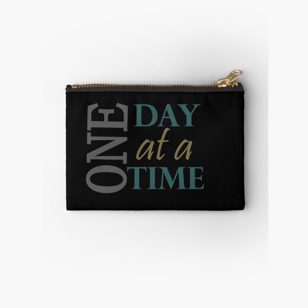 Item preview, One Day at a Time Inspirational Sobriety Slogan   designed and sold by Zen  Goat.