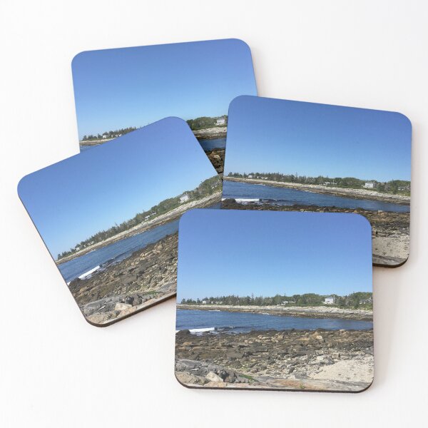 Item preview, Shore of Pemaquid Point Lighthouse Maine  designed and sold by Nockaburn.