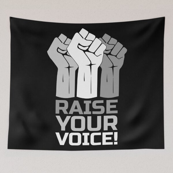 Item preview, Raise Your Voice 3 - in White designed and sold by pASob-dESIGN.