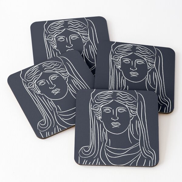 Item preview, Demeter Greek Statue Line Art designed and sold by iliketeas.