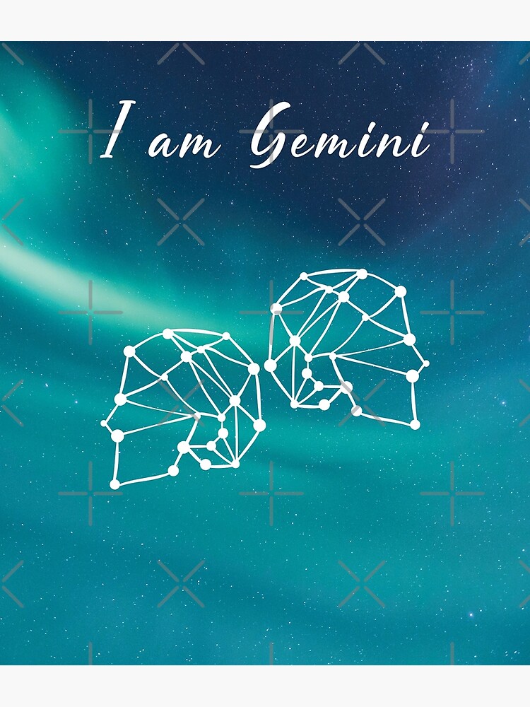 I am Gemini Birthday Horoscope Zodiac Sign Greeting Card