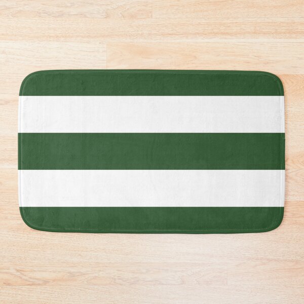 Item preview, Large PINE GREEN and WHITE Horizontal STRIPES designed and sold by RachelMacht.