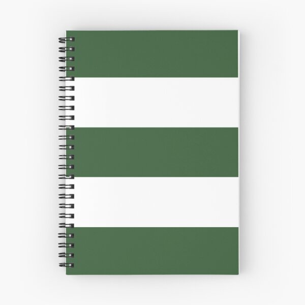 Item preview, Large PINE GREEN and WHITE Horizontal STRIPES designed and sold by RachelMacht.