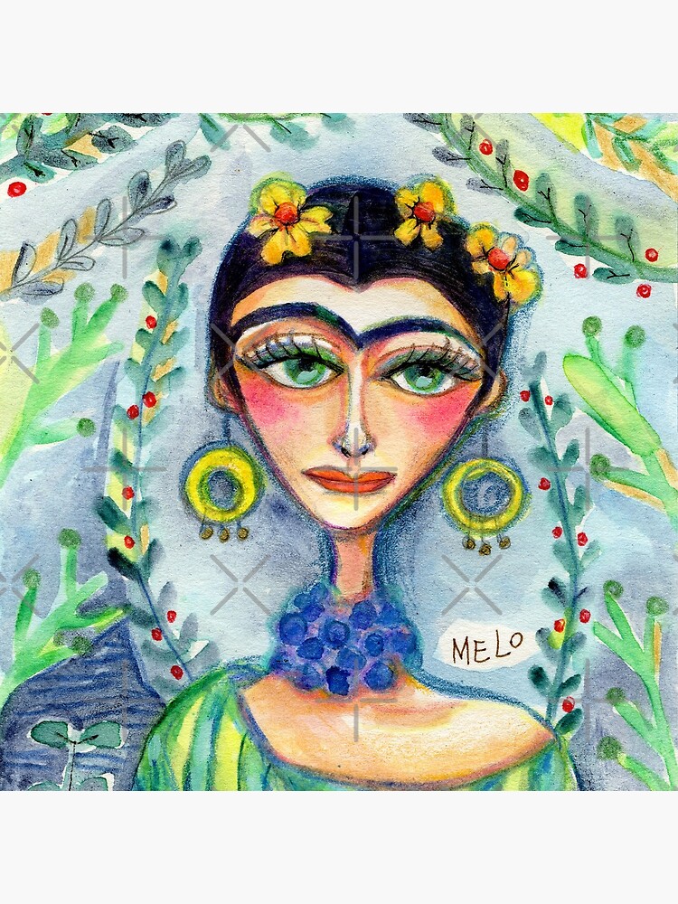 Frida in her Garden by meloearth