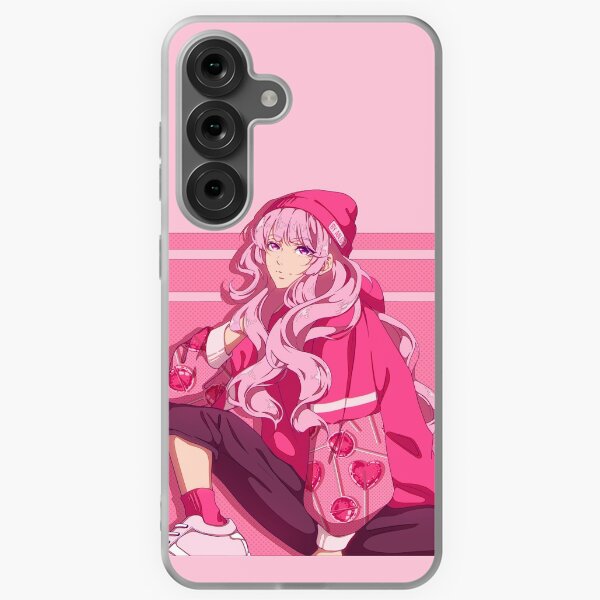 Aperçu de l'œuvre La fille anime et la tenue rose élégante créée et vendue par AnGoArt.
