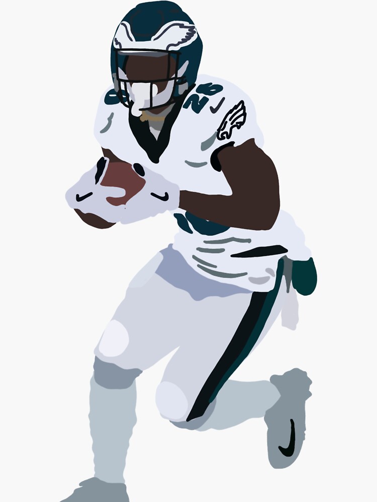 Miles Sanders Away Jersey Sticker for Sale by designsheaven