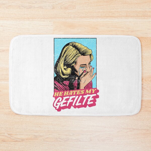 Item preview, He Hates My Gefilte! Jewish Humor designed and sold by Amber Dove Studio.
