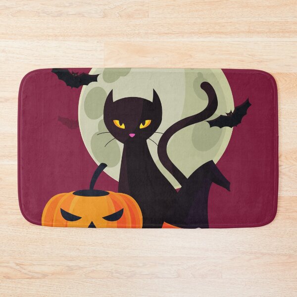Item preview, 1980s Spooky Halloween Black Cat  designed and sold by IamTrending.