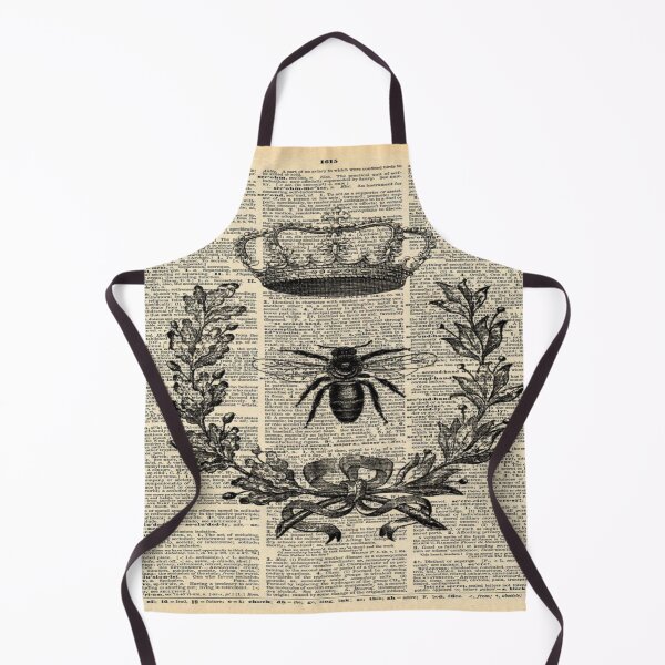 Item preview, Dark Academia Paris french garden farmhouse beekeeper honey bee queen designed and sold by LEILA ART SPACE.