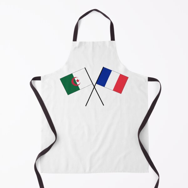 Item preview, French-Algerian friendship flag banner designed and sold by GeogDesigns.