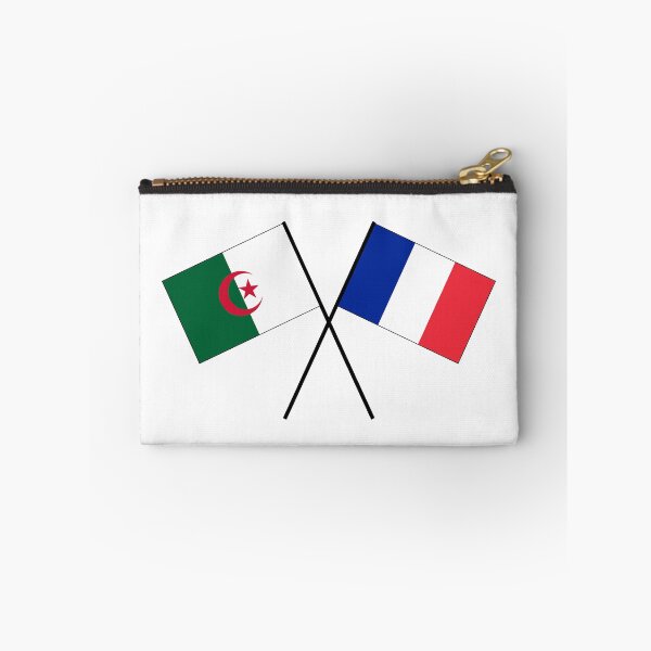 Item preview, French-Algerian friendship flag banner designed and sold by GeogDesigns.