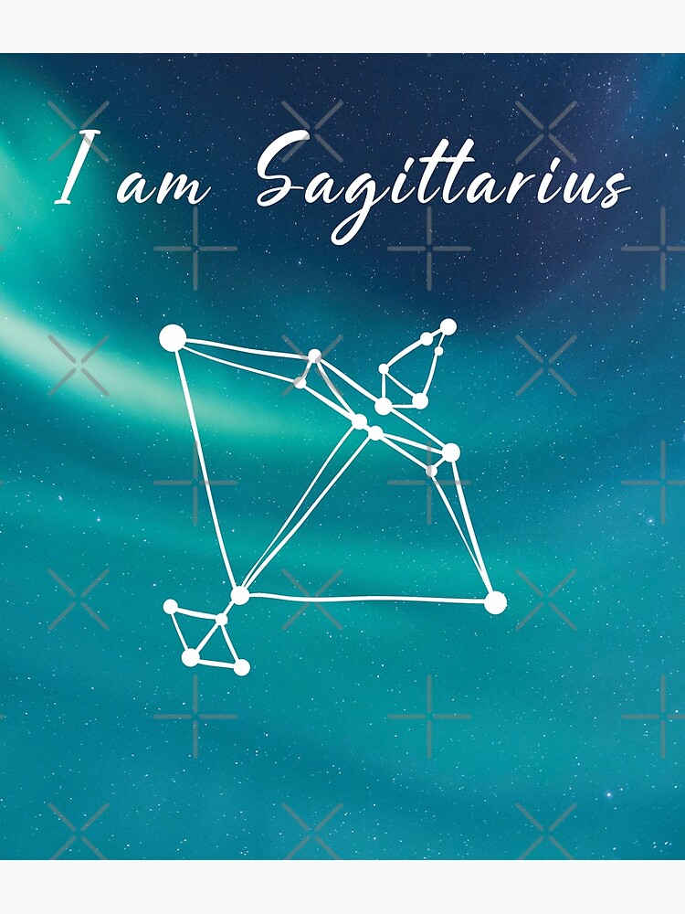 Iam Sagittarius Birthday Horoscope Zodiac Sign Greeting Card