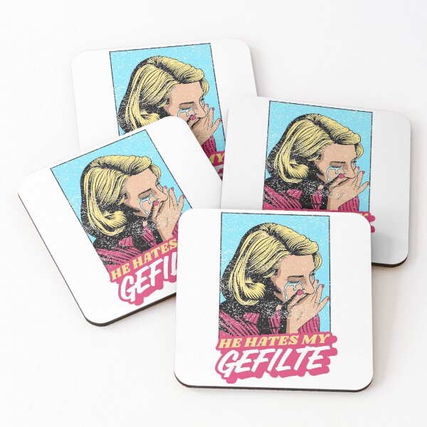 Item preview, He Hates My Gefilte! Jewish Humor designed and sold by Amber Dove Studio.