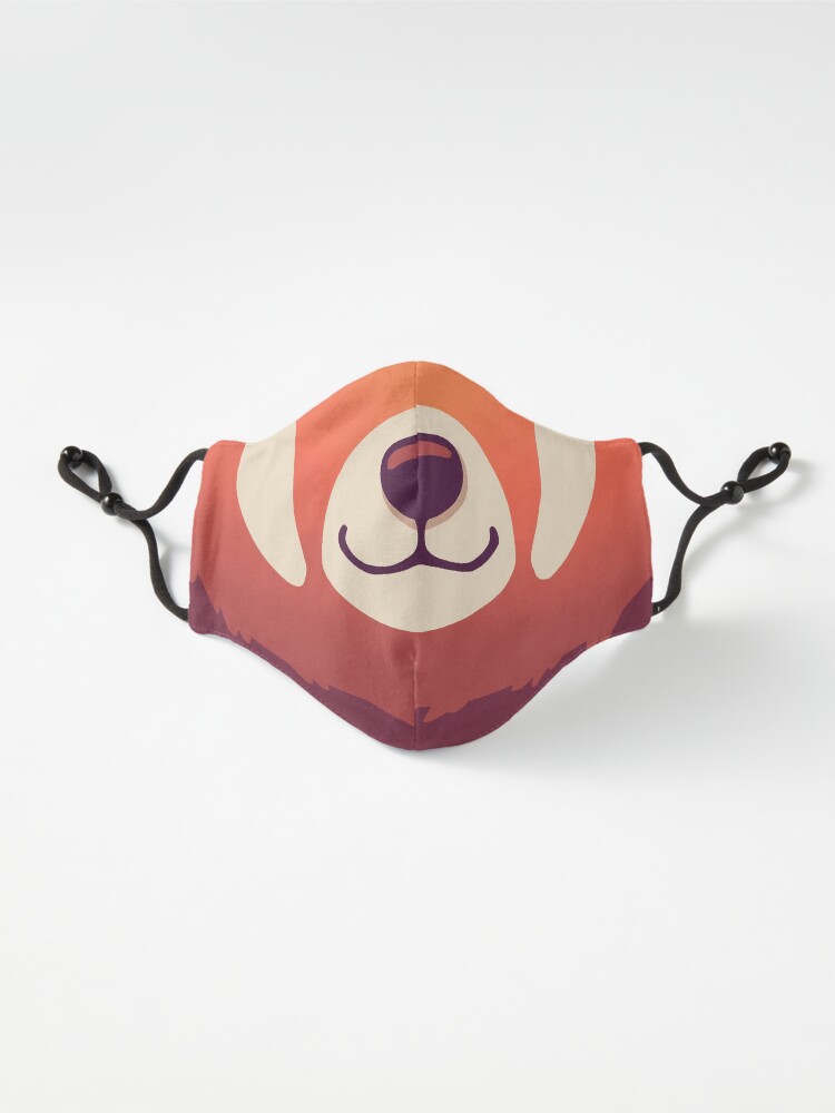 Alternate view of Red Panda Mask // Cute Wild Animal, Endangered Species, Kawaii Mask