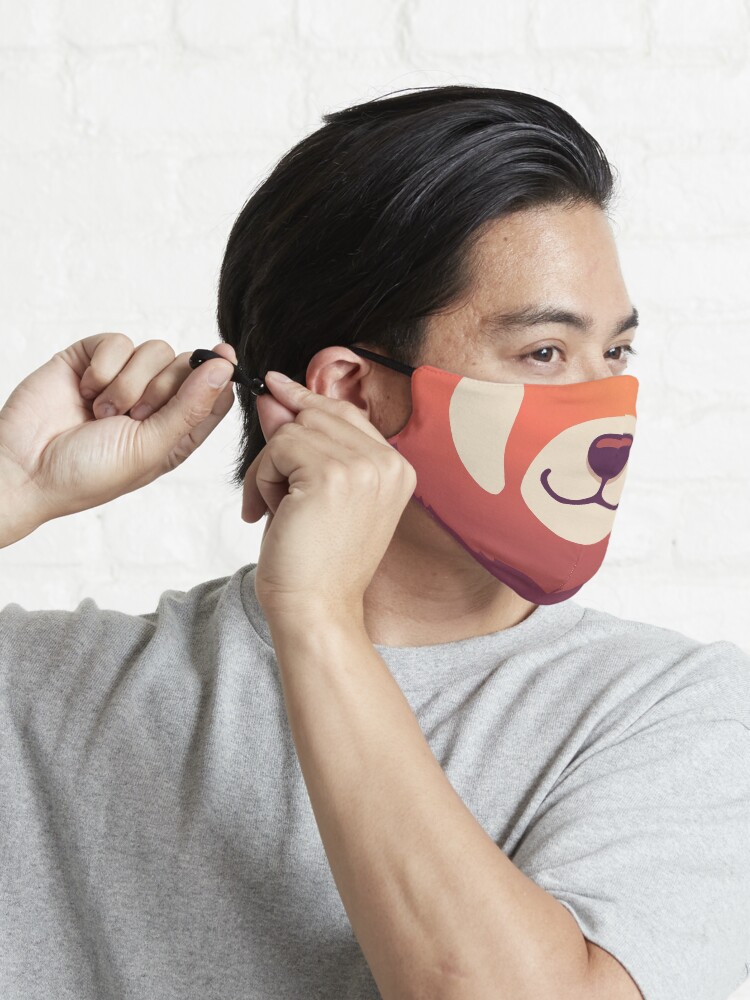 Alternate view of Red Panda Mask // Cute Wild Animal, Endangered Species, Kawaii Mask