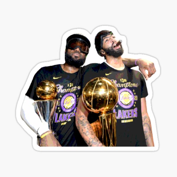 Campeones de Lebron James y Anthony Davis Pegatina