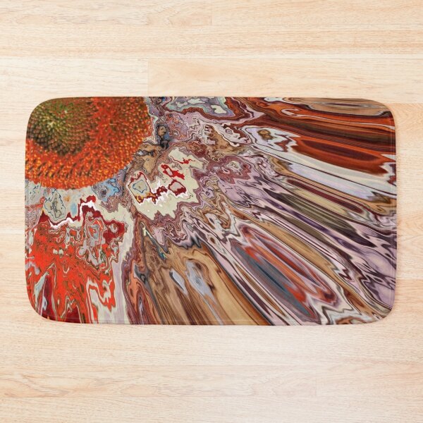Item preview, Abstract Watercolor Marbled Sunflower designed and sold by Jennifer Church.