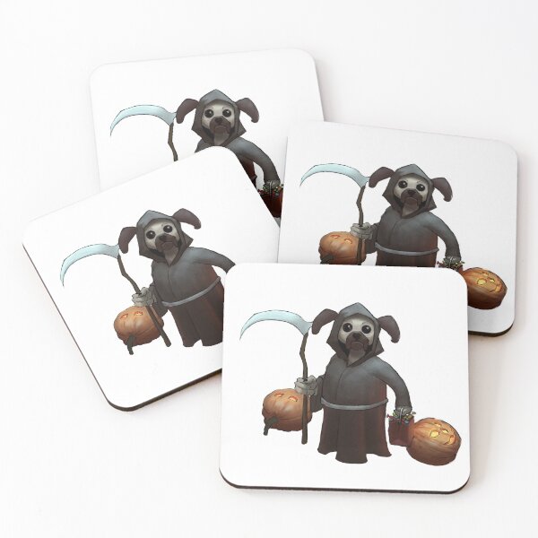 Item preview, Cute Halloween Pug Dog Illustration designed and sold by Alex-Kuhn.