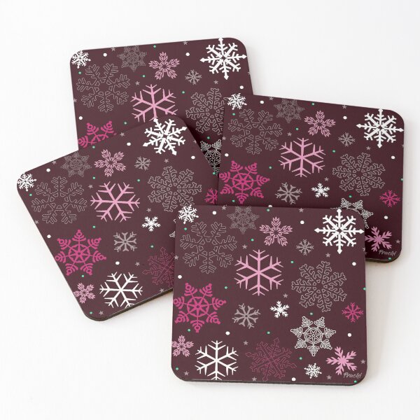 Item preview, SNOW FLAKES - WINE designed and sold by PrachiManerikar.