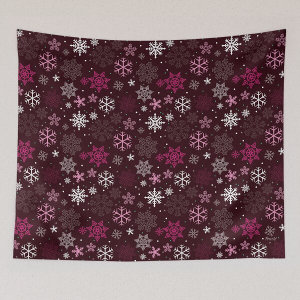 Item preview, SNOW FLAKES - WINE designed and sold by PrachiManerikar.