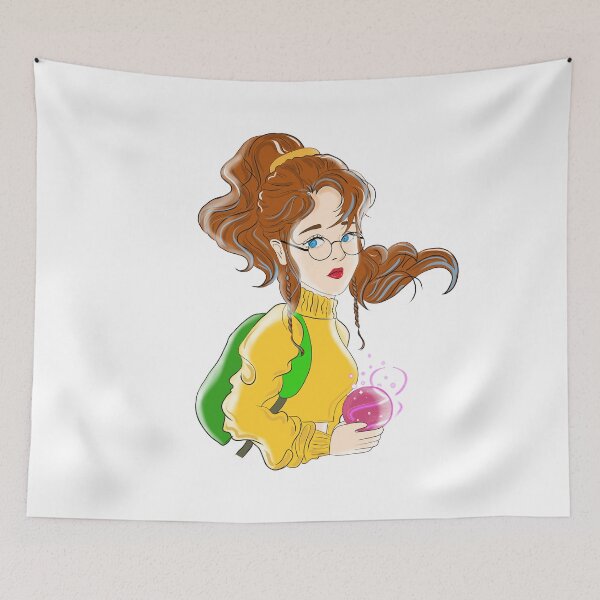 Item preview, Cute Girl With Magic Crystal Ball designed and sold by salonipriya.