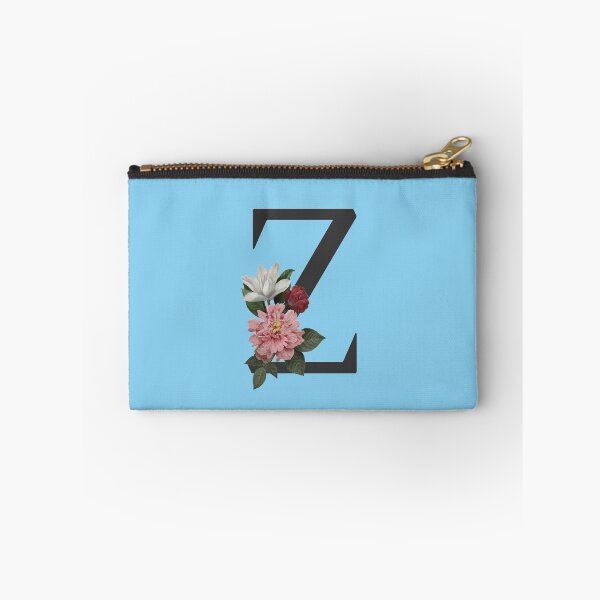 Item preview, Black On Blue Monogram Letter Z | Floral Alphabet designed and sold by SerendipityNow.