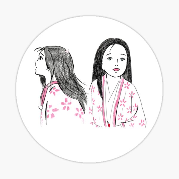 "PRINCESS KAGUYA PROFILE" Sticker for Sale by ElioEvang Redbubble