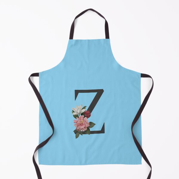 Item preview, Black On Blue Monogram Letter Z | Floral Alphabet designed and sold by SerendipityNow.