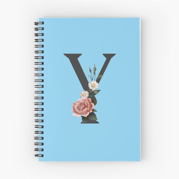 Item preview, Black On Blue Monogram Letter Y | Floral Alphabet designed and sold by SerendipityNow.