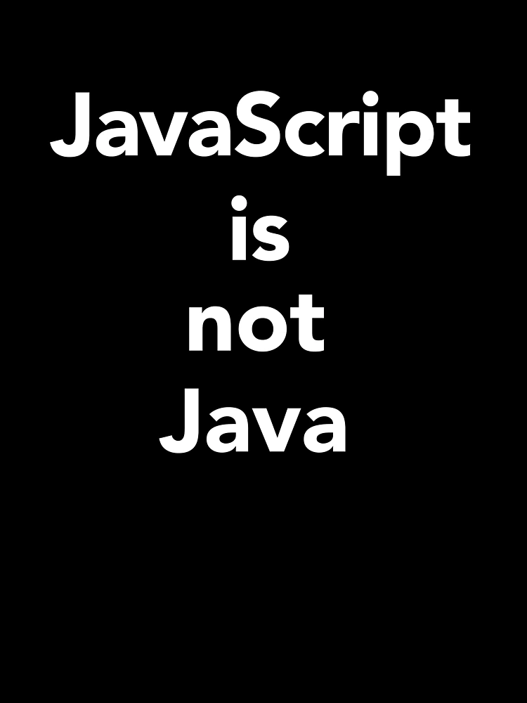 Aperçu 7 sur 7. T-shirt oversize avec l'œuvre JavaScript n'est pas Java créée et vendue par vladocar.