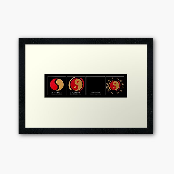 Jeet kune do, yin & yang Framed Art Print