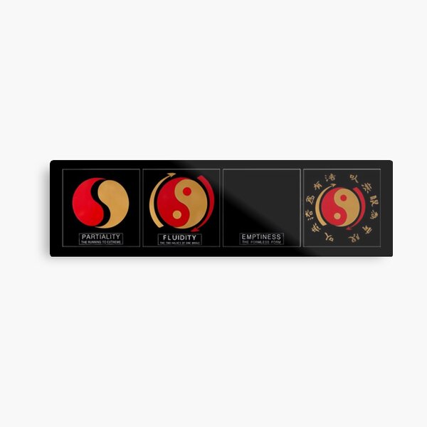 Jeet kune do, yin & yang Metal Print