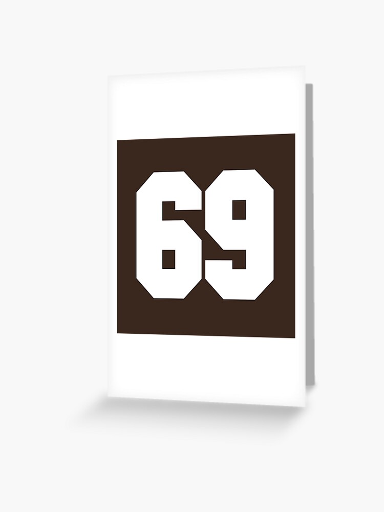 99 Number Cleveland Sports Ninety-Nine Brown Jersey Sticker for Sale by  HelloFromAja