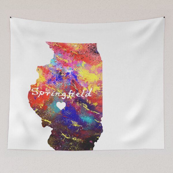 Item preview, Springfield love heart  Quote Art Design Inspira designed and sold by vividpixelusa.
