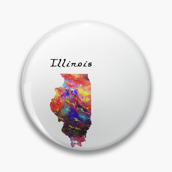 Item preview, Illinois  Quote Art Design Inspirational Motivat designed and sold by vividpixelusa.