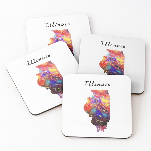 Item preview, Illinois  Quote Art Design Inspirational Motivat designed and sold by vividpixelusa.