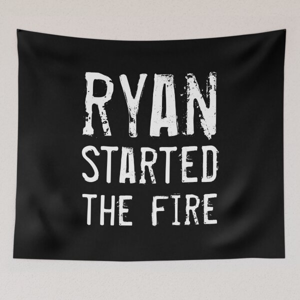 Artikelvorschau, Ryan startete das Feuer (Weiß) entworfen und verkauft von quoteedesigns.