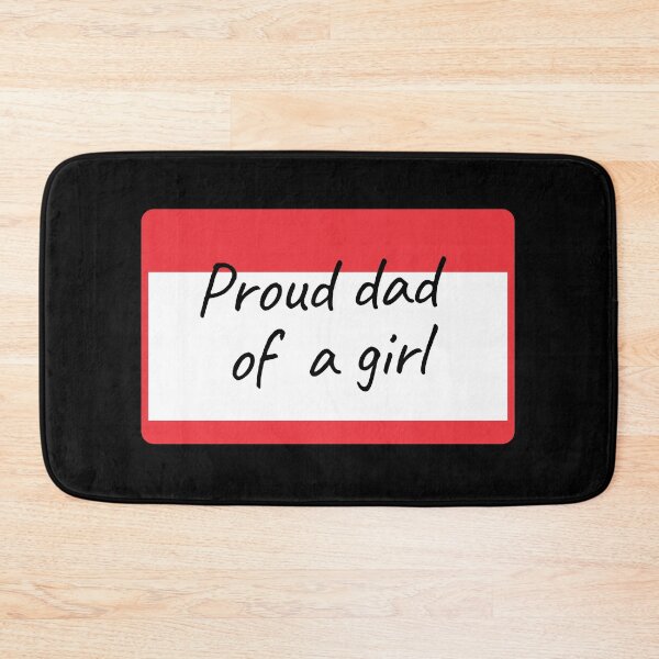 Item preview, Proud Dad of a Girl - label designed and sold by piastrelli.