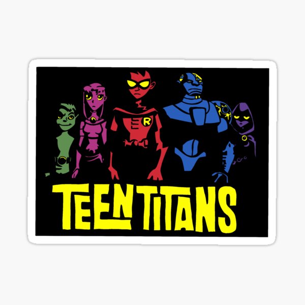 Teen Titans Silhouette Sticker