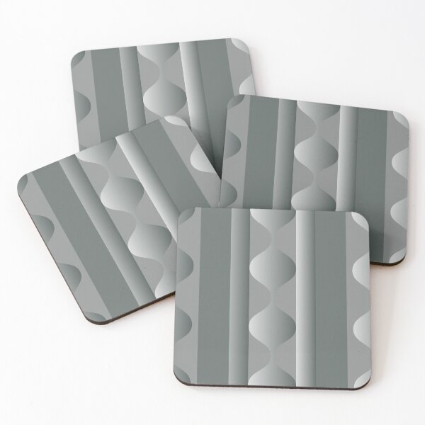 Item preview, Fluent shape line in grey metal designed and sold by SparkleandSmile.