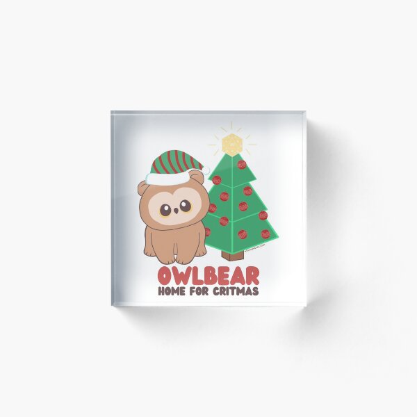 Owlbear Home for Critmas Acrylic Block