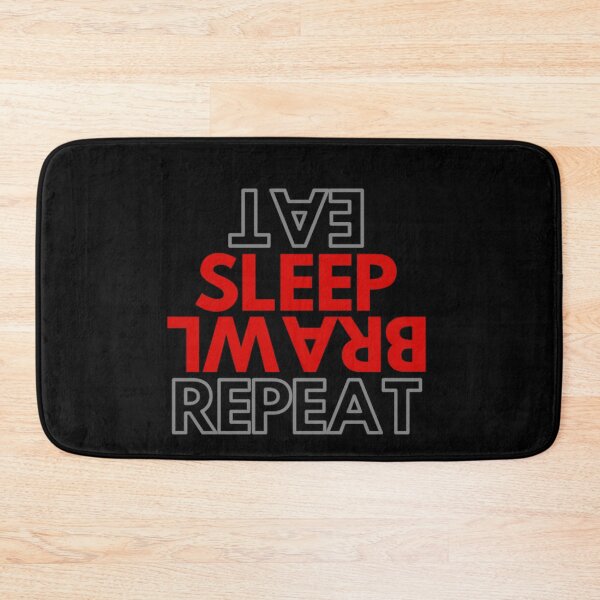 Item preview, Eat Sleep Brawl Repeat  designed and sold by Jajulile.